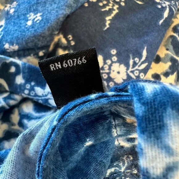 Lauren Ralph Lauren Women's Sleeveless Blue & White Floral Dress M - Picture 9 of 15